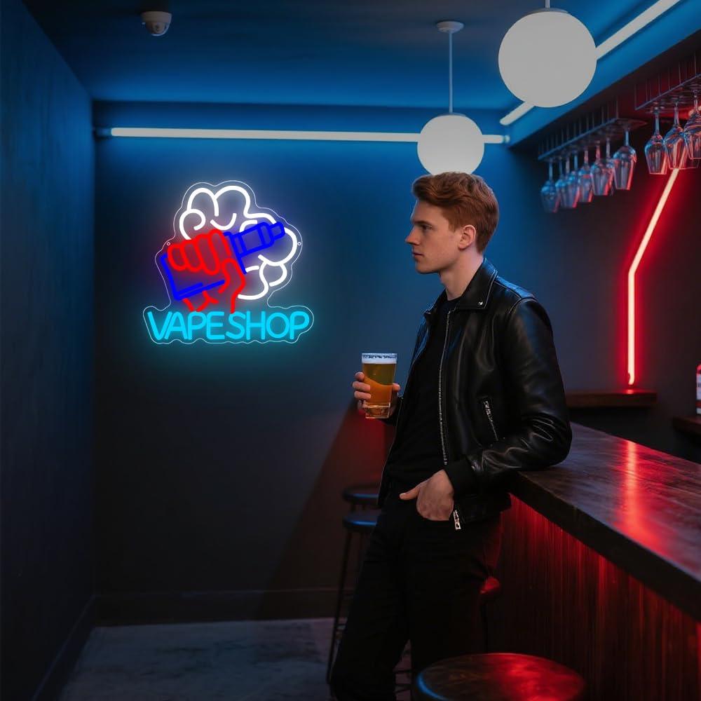 Letreiro Neon para Loja de Vap - Vaping Store avaliação e preço