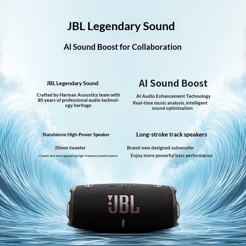 JBL CHARGE6 para Uso em Água,  - Anker Speaker Soundcore Boom 2 avaliação e preço
